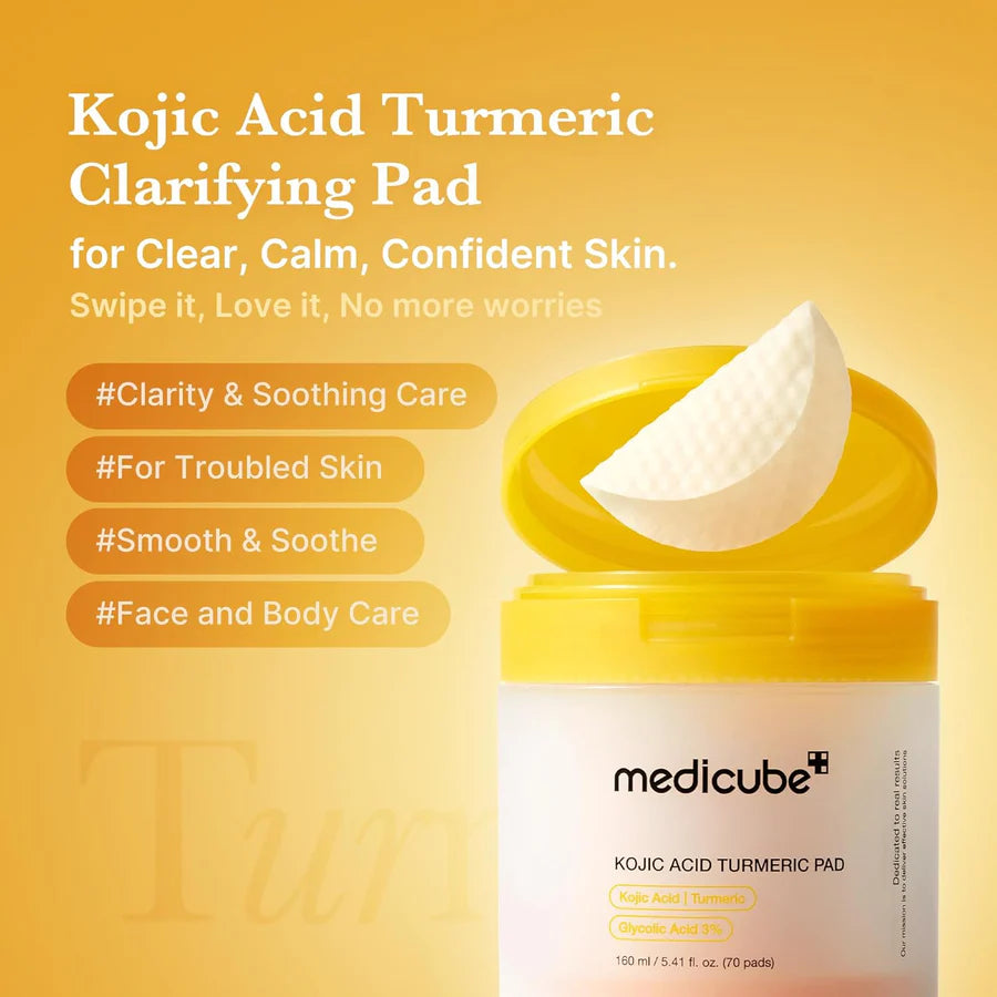 MEDICUBE Kojic Acid Tumeric Pore Pads 70 pads