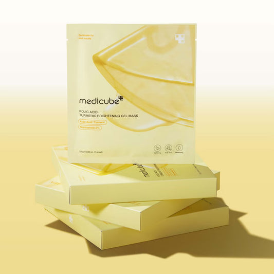 MEDICUBE Kojic Acid Tumeric Brightening Mask (4 Pack)